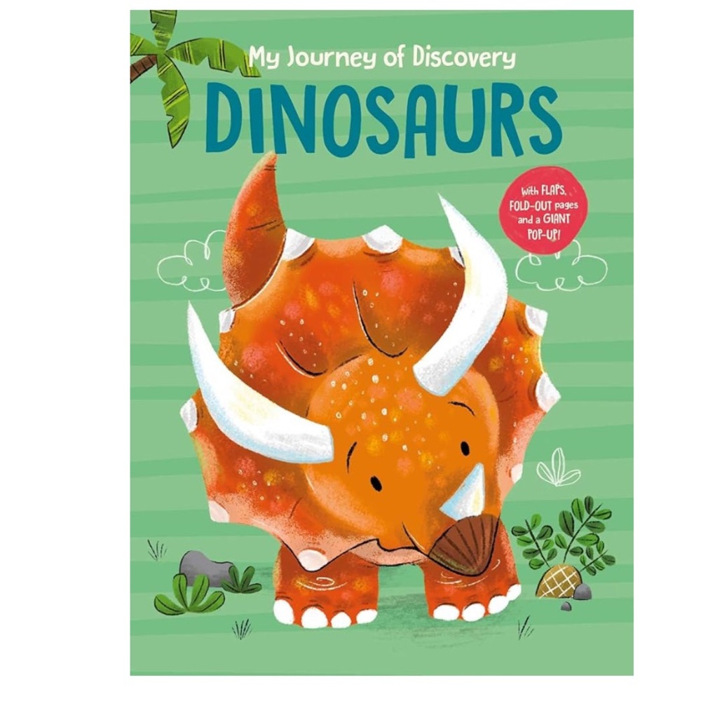 My Journey of Discovery Dinosaurs Book - Green and Orange